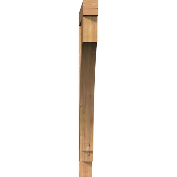 Imperial Block Smooth Bracket, Western Red Cedar, 3 1/2W X 44D X 44H